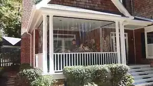 24 MIL Clear Patio Enclosure Tarp SMOOTH GLASS Vinyl Fire Retardant-Choose Size - Picture 1 of 6