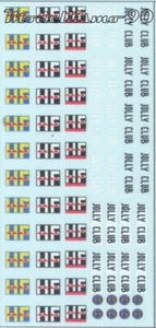 Decal 1/43 Vari stemmi HF e Jolly Club - Various HF badges & Jolly Club NEW - Imagen 1 de 1