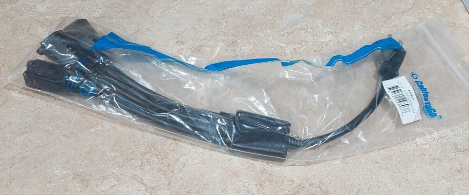 C2G 29803 18" 16 AWG 1-to-4 Power Cord Splitter 757120298038 1 Male to 4 Female - Image 1 of 3