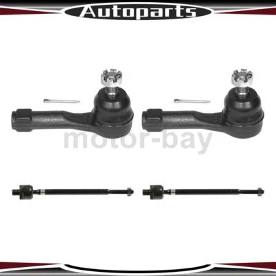 4pcs Inner Outer Steering Tie Rod End Fits 1995 1996 1997 Nissan Sentra Delphi - Image 1 of 3