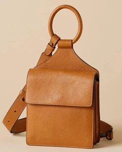 Sundance Katalog Neu mit Etikett 188 $ Echtleder Karussell Crossbody Sling Bag Handtasche - Bild 1 von 5