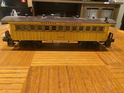 Lionel Train Western & Atlantic Rail Road W&ARR #1875 W Coach w/Whistle 1959-62 - Image 1 of 4
