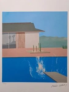 Firmado por David Hockney - The Splash - Certificado - Imagen 1 de 5