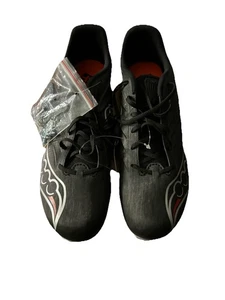 NEW Saucony Spitfire 5 Mens Size 10.5 Black Running Track Cleats Shoes S29055-33 - Picture 1 of 10