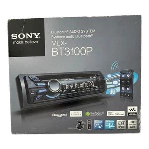 Sony MEX-BT3100P Bluetooth Audio System Car CD Player Black SiriusXM Ready - Picture 1 of 5