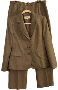 La Suit Damen 12p grau 2-teilig gefüttert Hose und Jacke klassisch Karriere vielseitig - Bild 1 von 16