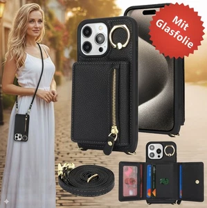 Handykette iPhone 13 Pro Max 13 Mini Handyhülle Band Case Kordel Karte Ring Etui - Bild 1 von 19