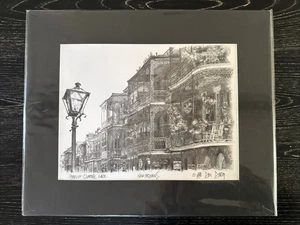Don Davey “French Quarter Lace” 1991 Matted B&W Print-16”x13.5” Total Size, NOS - Picture 1 of 4