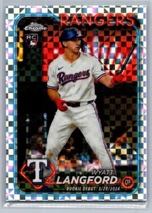 2024 Topps Chrome Update #USC37 Wyatt Langford X-Fractors - Picture 1 of 2
