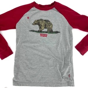 Boys Levi's Logo Raglan Tee Size M (10-12) - Picture 1 of 7