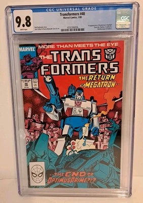 Cómics de Marvel 1989 Transformers 48 clasificación CGC 9,8 casi nuevo/como nuevo Foto 1 de 4