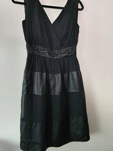 Worth Kleid Whimsigoth Preloved Größe 6 schwarz seitlicher Reißverschluss nicht dehnbar - Bild 1 von 9