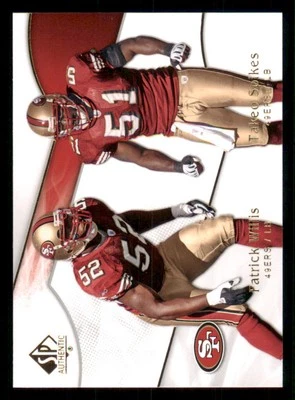2009 SP Authentic #141 Takeo Spikes/Patrick Willis - Image 1 of 2