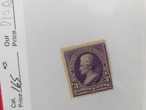  US Stamp#253 MINT-NH -NGUM 3c Purple Jackson - SCV $160  Real Nice - Picture 1 of 3