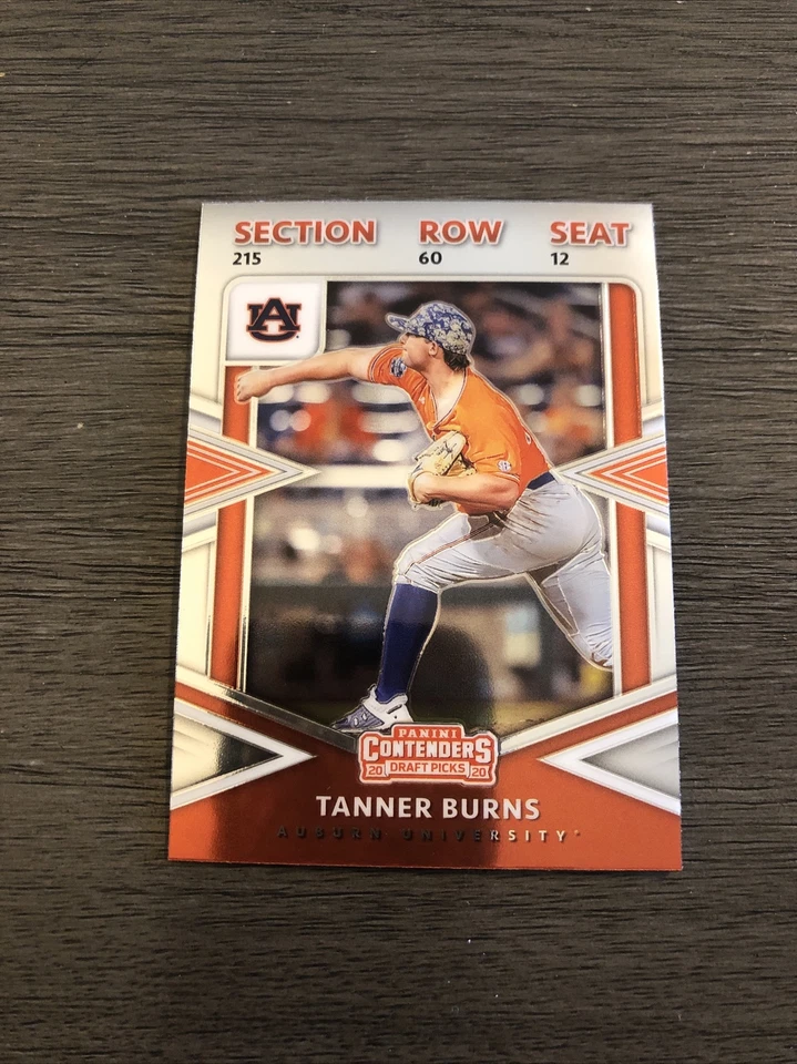 2020 Panini Elite Extra Edition-Tanner Burns College Ticket #CT-TB - Image 1 of 2