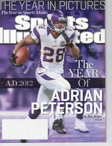 2012 Sports Illustrated - Adrian Peterson, Minnesota Vikings (NR-MT) no label - Picture 1 of 1