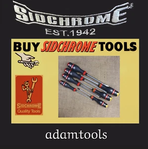 new-Sidchrome Pro Twist Shock Thru Tang Screwdrivers, choose one - Picture 1 of 12
