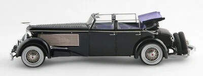 Esval 1937 Duesenberg SJ Town 汽车底盘 2405 全开窗 1: 43 黑色 — 第 1/3 张图片