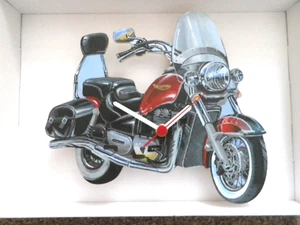 VINTAGE TRIUMPH MOTORBIKE WALL CLOCK. NEW AND BOXED.MOTOR BIKE - Picture 1 of 1