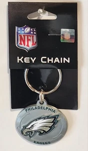 Philadelphia Eagles Enameled Logo Metal Key Chain NFL Football - Picture 1 of 4