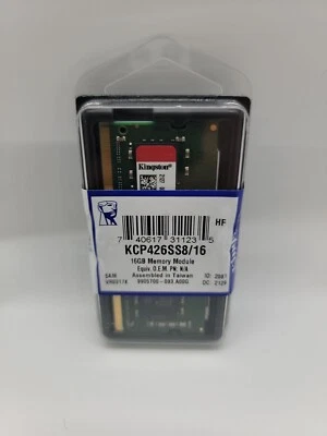 Kingston KCP424SD8/16 16GB DDR4 2400Mhz Memory RAM Two Memory Module - Image 1 of 2