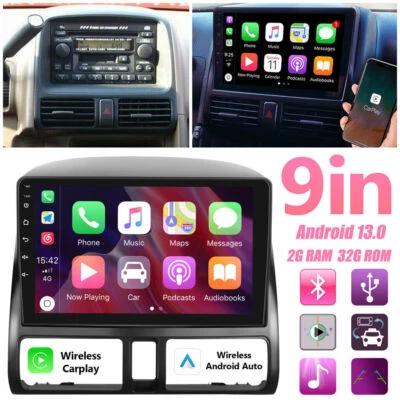 For Honda CR-V CRV 2002-2006 Android 13 Apple Carplay Car Stereo Radio GPS Navi - Image 1 of 4