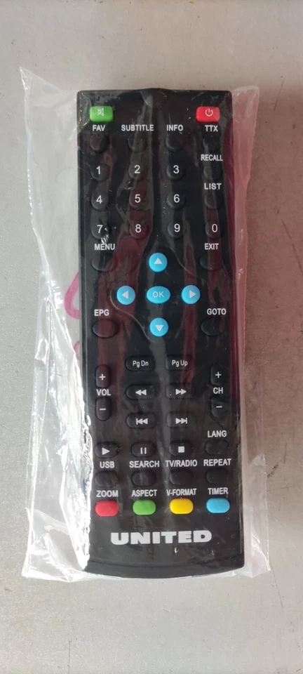 Telecomando per decoder United DVBH2000 - Immagine 1 di 1