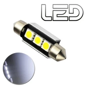 1 Bombilla Lanzadera C10W LED Blanco 41MM 41mm Resistores Anti Error ODB Placa - Bild 1 von 2