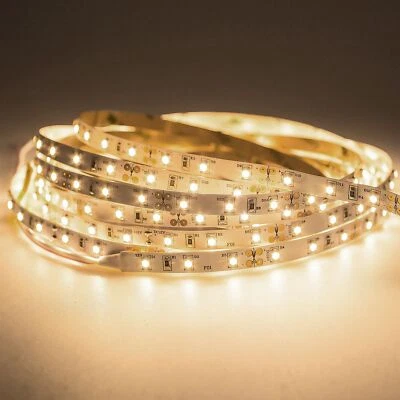 Mextronic 24V LED Streifen 5m LED Strip 3528 Warmweiß (3000K) 24W 500CM 24V IP20 - Bild 1 von 4