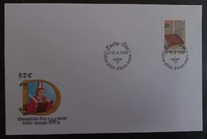 1988 Finland 1st Printed Book FDC ties 1.8Mk Stamp cd Turku Abo - Picture 1 of 2