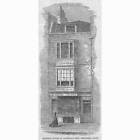 LONDON Milton's House in Barbican - Antique Print 1864