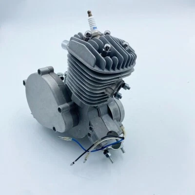 Motor de gasolina Babwork 80cc 2 tiempos para bicicleta motorizada bicicleta plateado Foto 1 de 4