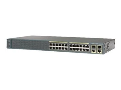 Cisco WS-C2960+24TC-L 2960 Plus Series 24-Port 10/100 + 2 1000BASE-T/SFP Switch - Image 1 of 2