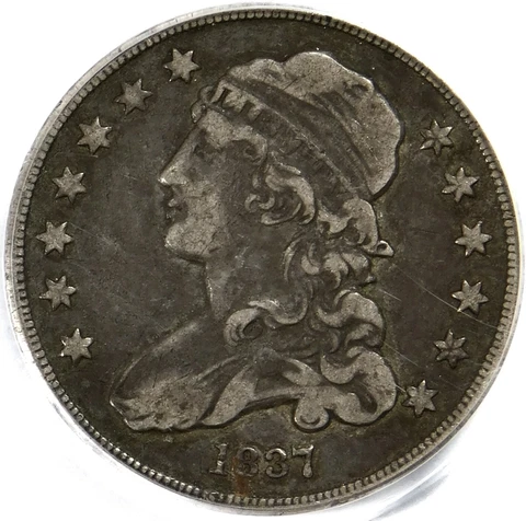 🌚🥶🌚🥶🔥❤️‍🔥PCGS VF35 1837 CAPPED BUST QUARTER Cover