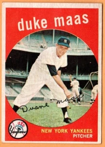Venezuelan Topps 1959 Duke Maas #167 New York Yankees BENCO VENEZUELA - Picture 1 of 2
