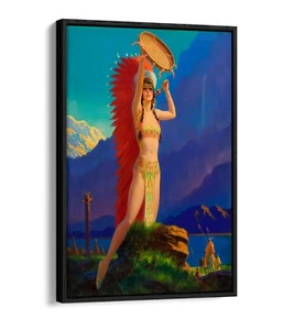 EDWARD MASON EGGLESTON, QUEEN OF MOUNTAIN TRIBES -FLOAT EFFECT CANVAS ART PRINT - Picture 1 of 12