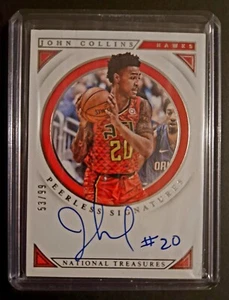Panini National Treasures 18/19🏀John Collins RC Hawks OnCard Auto/99📈💎🌈 - Bild 1 von 2