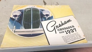 1937 GRAHAM CRUSADER Original Sales Brochure RARE - Picture 1 of 6