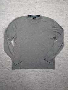 SmartWool Sparwood Crew Sweater Mens Large Gray Merino Wool Blend Pullover * - Picture 1 of 10