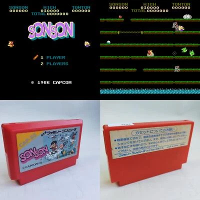 Sonson Capcom pre-owned Nintendo Famicom NES Tested - Image 1 of 4
