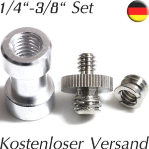 Gewindeadapter 1/4 auf 3/8 Zoll Spigot Adapter Lampenstativ Stativadapter Tripod - Bild 1 von 1