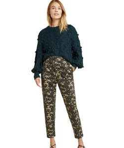 Anthropologie Size Small Women’s Amadi Floral Camo Trouser Pants MSRP $140 - Picture 1 of 17