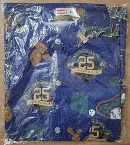 2023 New Sealed XL Diamondbacks Hawaiian 25th Ann. Fathers Day Dbacks Shirt SGA Cover