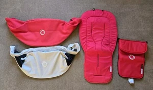 Bugaboo Pram Cover & Basinet For Buffalo and Donkey (RED and White) Excellent C - Picture 1 of 7