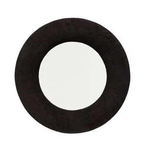 Mirror Velvet Frame Wall Hanging Round With by Madam Stoltz - Picture 1 of 2