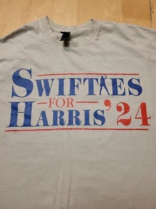 Swifties For Harris '24 Shirt, Kamala Harrisshirt, Beige Size Large, Ships Free - Picture 1 of 8