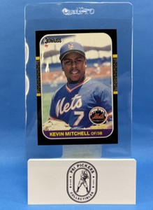 1987 Donruss Kevin Mitchell Rookie Baseball Card #599 New York Mets