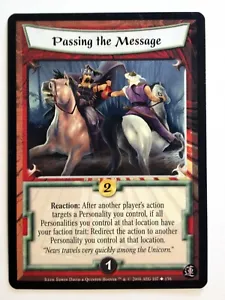 Passing the Message L5R La Leggenda dei Cinque Anelli CCG Ascesa dello Shogun RotS - Foto 1 di 1