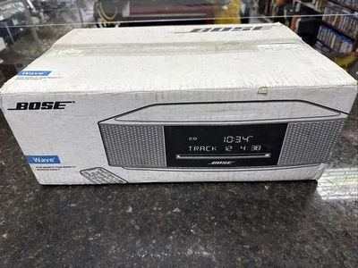 Bose Wave Music System IV Music System 737251-1310 -Platinum Silver-New Open Box - Image 1 of 4