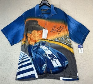 Neu mit Etikett Carroll Shelbys Hemd Knopfleiste blau Cobra 427 S/C Grafikdruck 2XL 3XL - Bild 1 von 10